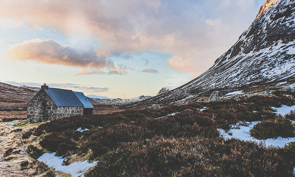 Corrour Bothy in Scotland